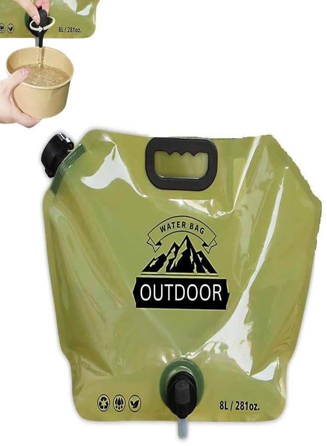 SHONIL 8L Folding Water Storage Bag Pouch for Cycling, Picnic, Outdoor Camping, Road Trip, Traveling Water Carrier Supplies Bag and Drinking Water Container Tank (1) - Image 1