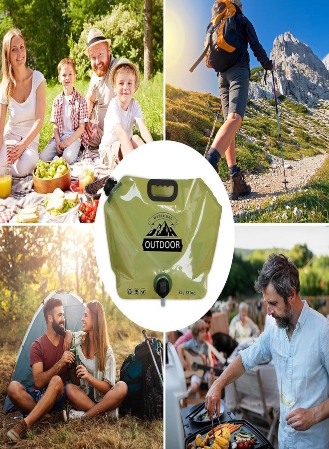 SHONIL 8L Folding Water Storage Bag Pouch for Cycling, Picnic, Outdoor Camping, Road Trip, Traveling Water Carrier Supplies Bag and Drinking Water Container Tank (1) - Image 2