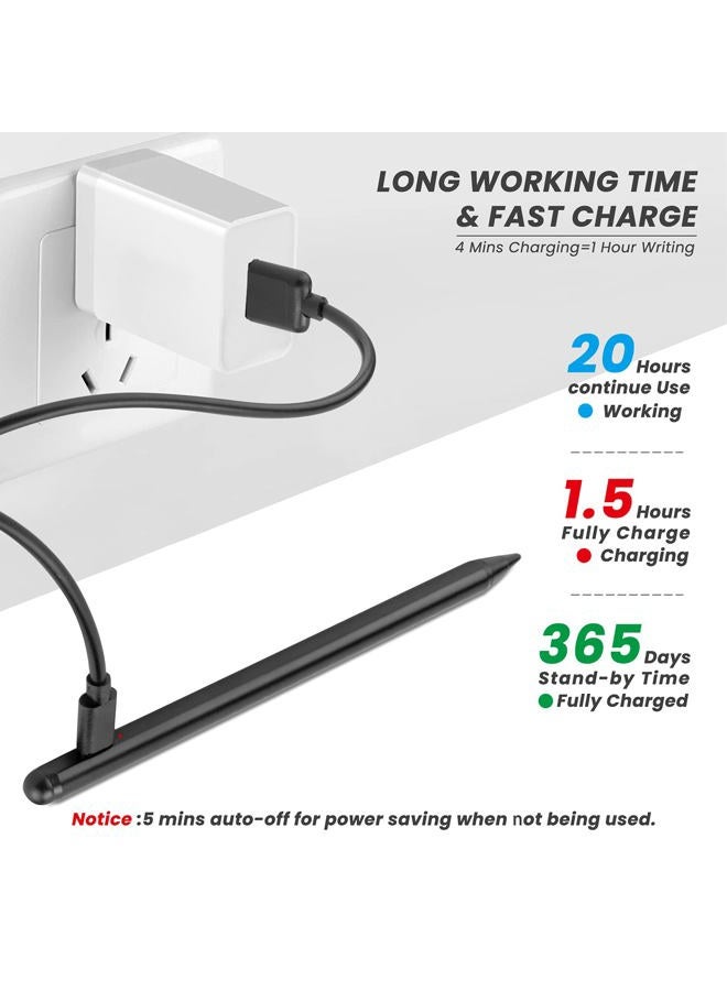 Edivia Chromebook Flip 2-in-1 Touchscreen Laptop Stylus Pen, Active Pen Digital Capacitive Stylus with Ultra Fine Tip, Touch-Control and Rechargeable, Black - Image 2