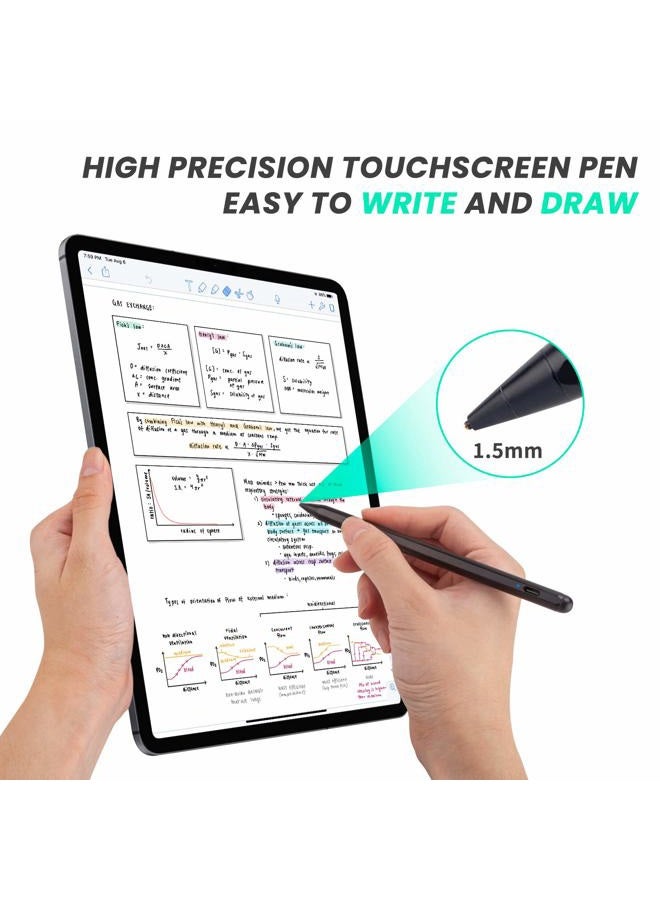 Edivia Chromebook Flip 2-in-1 Touchscreen Laptop Stylus Pen, Active Pen Digital Capacitive Stylus with Ultra Fine Tip, Touch-Control and Rechargeable, Black - Image 4