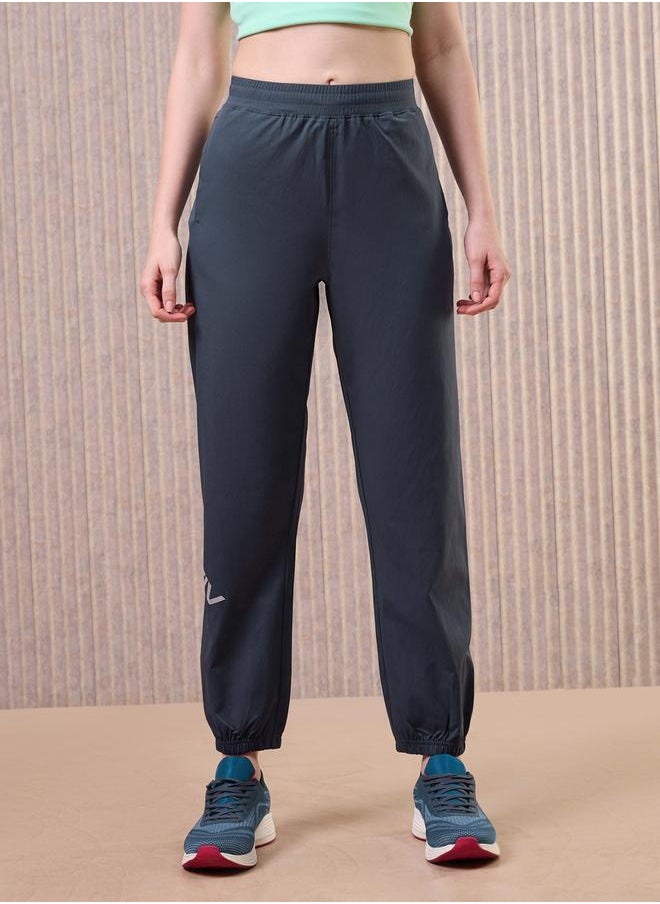 Technosport Technosport Women Grey Solid 2-Way Stretch Joggers  - Image 3