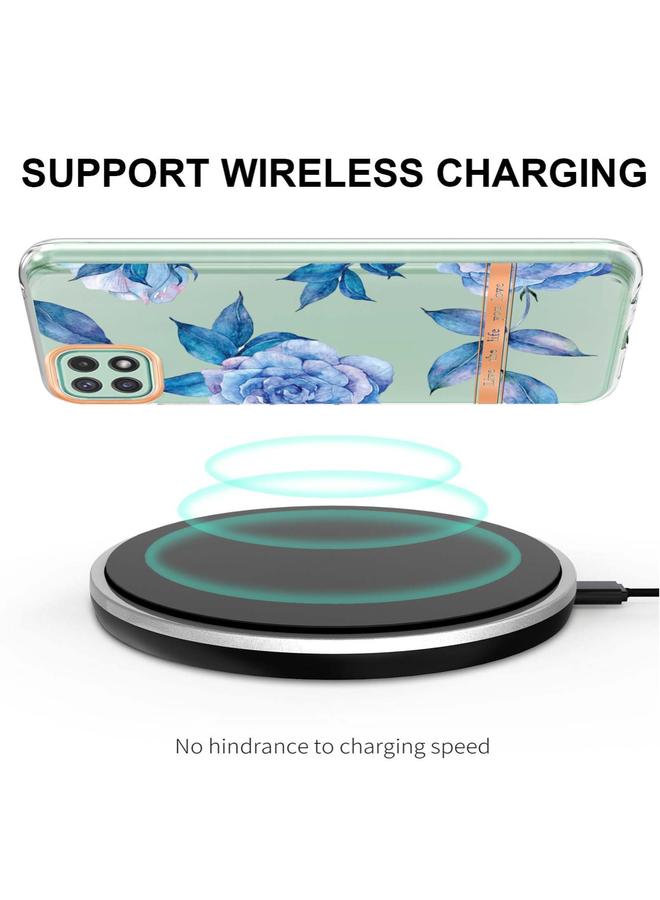 S-TOP Case For Samsung Galaxy A22 5G Flowers and Plants Series IMD TPU Phone Case - Image 4