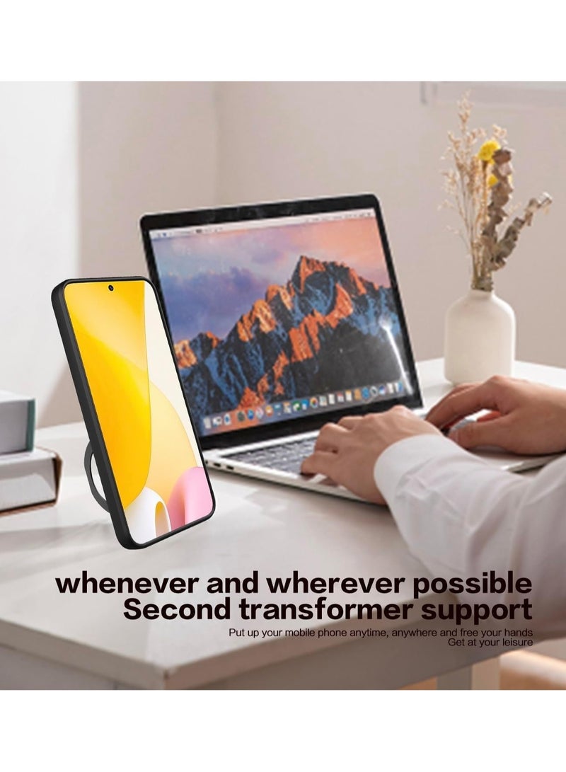 for Motorola G35 5G Case, Slide Camera Lens Cover, Magnetic Ring Holder Kickstand Protective Phone Case for Motorola G35 5G, Pink. - Image 2