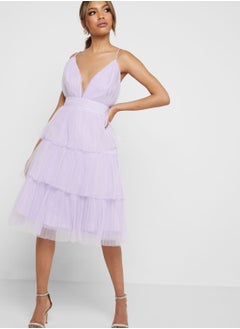 Layered Tulle Cami Dress