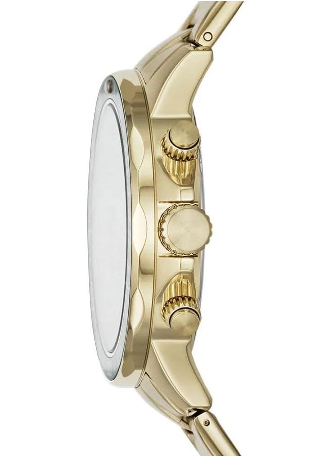 FOSSIL Fossil Men's waterproof New Fashionable stainless steel Chronograph - Gold -BQ2493  - Image 3