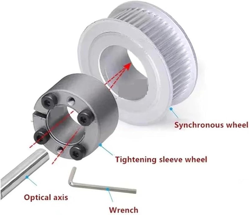 Zyaobei HTD5M 32 Teeth Timing Pulley Bore 6mm For 25mm Belt Width - Image 3
