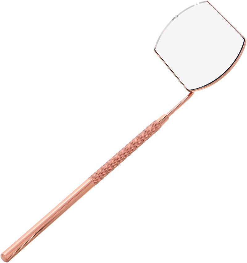 Detachable Rose Gold Handheld Eyelash Mirror Stainless Steel Mini Lash Extension Mirror for Eyelash Extension Supplies Professional Makeup Tool - Image 1
