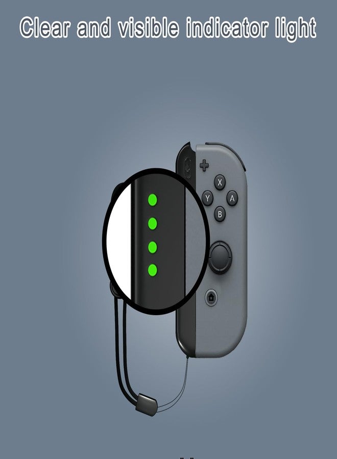 حزام Lonxmovs Joycon لجهاز Switch - ملحقات بديلة لحزام معصم Joycon، عبوة من قطعتين (أسود) - Image 4
