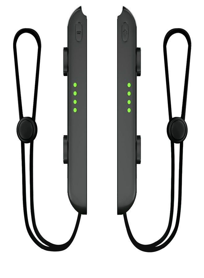 حزام Lonxmovs Joycon لجهاز Switch - ملحقات بديلة لحزام معصم Joycon، عبوة من قطعتين (أسود) - Image 1