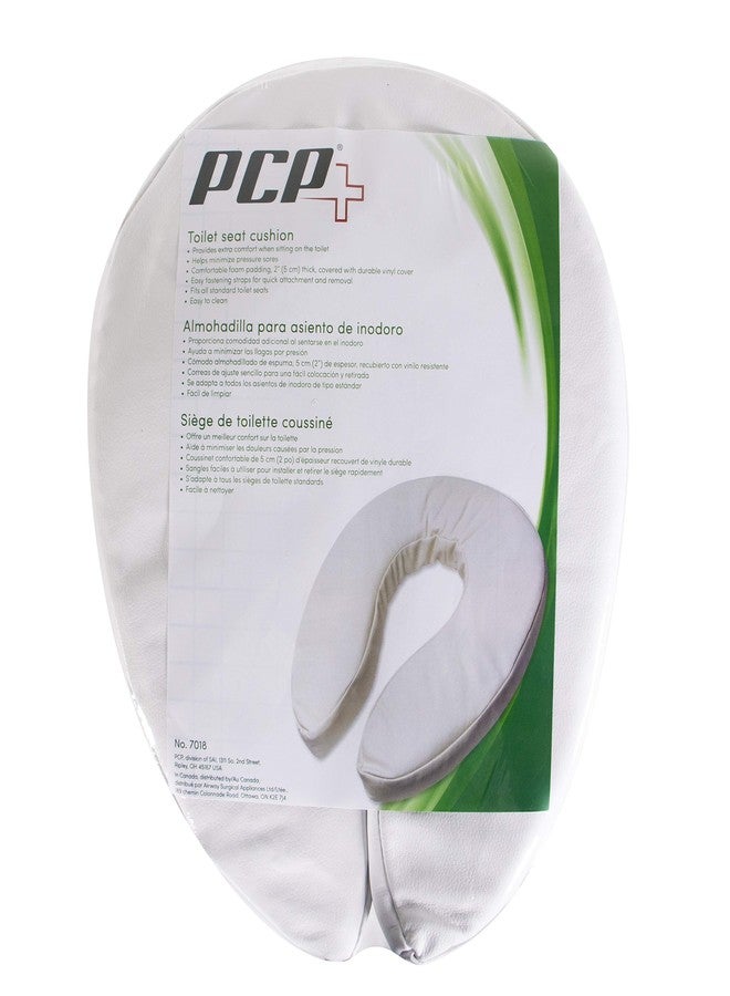 PCP Raised Toilet Seat Cushion, 2" High Padded Comfort Support, Universal Fit, Portable with Adjustable Fastening Straps - Image 5