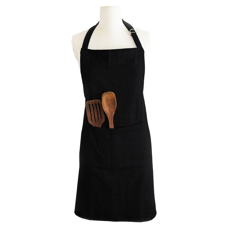 Ecotribe Set of 2 Cotton Apron for Kitchen-Adjustable Belt-Unisex Apron with Utility Pocket-Cooking Kitchen Apron-Free Size - Image 3
