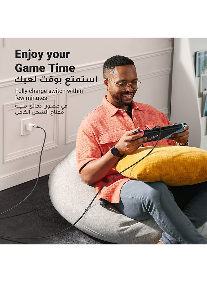 Ugreen USB C 3.1 Extension Braided Cable Type C Extension Wire USB C 3.1 Gen 2 5A Extended Cord Compatible For iPhone 16/15 Series, iPad Pro/mini, Macbook, Nintendo Switch, Samsung, Huawei - 1M - Image 4