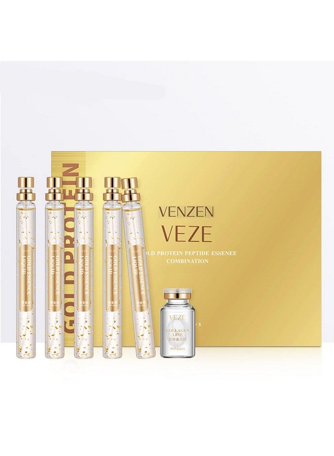 VENZEN Gold Protein Peptide Essence Serum Combination Skin Improve Moisturizing 5x15ml - Image 1