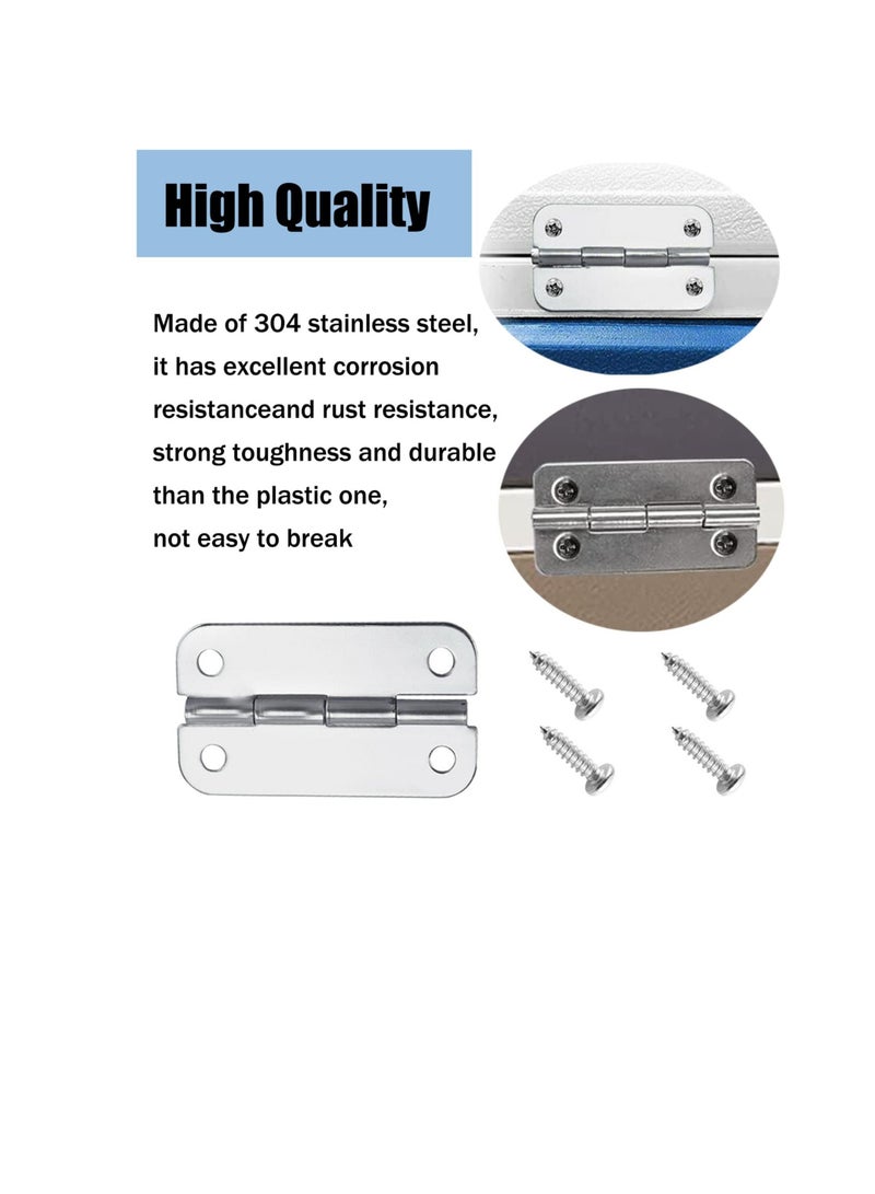 Y&D 4 Pack Heavy Duty Stainless Steel Hinges, High Strength Cooler Replacement Parts, Hinges with Screws for Igloo Ice Chests  - Image 5