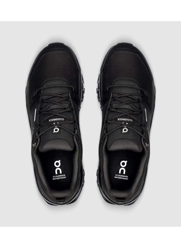 On Running Cloudrock Low WP Sneaker - Black - Image 3