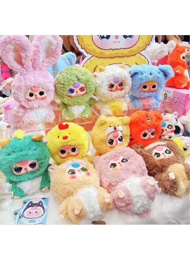 null - لعبة دمية Baby Three Big Cute Zodiac Lily Rabbit Town Romantic Ocean Plush Blind Box - اللون: الجيل الأول من Brabu مع أنماط عشوائية - المواصفات: صندوق الألوان - Image 1