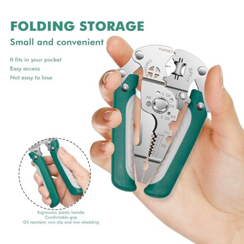 Prplet Wire Stripper and Cutter Tool – Multifunctional Electrical Wire Stripping, Crimping & Cutting Pliers with Ergonomic Grip for Electricians & DIY | Multi-Gauge Wire Compatibility - Image 2