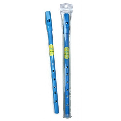Waltons Blue Whistle Tube - Fun & Colorful Tin Whistle - Key of D - Irish & International Instrument - Perfect for Beginners - Image 1