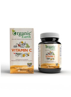 Vitamin C Antioxidant Support Promote Immune System Function with Organic Orange Rosehips and Bioflavonoid Complex 60 Capsules