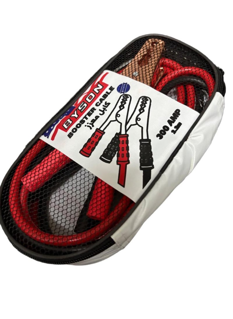 BYSON كابلات تشغيل لبطارية السيارة، قدرة عالية 300AMP 2.2م - Image 2