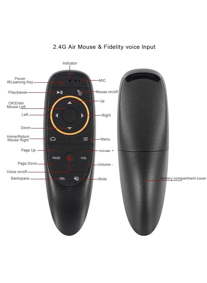 G10 Voice Air Fly Mouse, 2.4G Wireless 6 Axis Gyroscope Air Mouse Remote Control, IR Learning Controller for Android TV Box T9 H96 Max X96 X88 Mini M8s A95x - Image 5