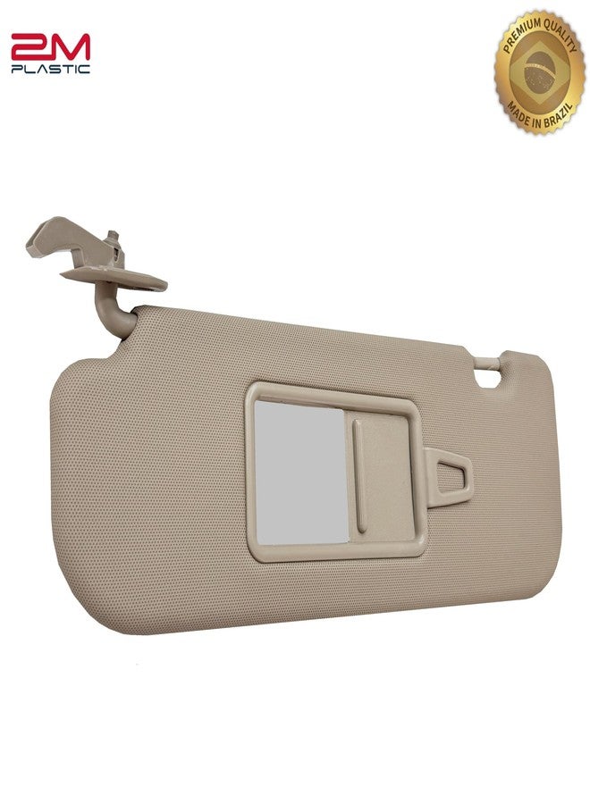 2M PLASTIC Sun Visor Fits for 2011-2015 Hyundai Elantra Beige Without Light OE Quality (Left - Driver) - Image 5