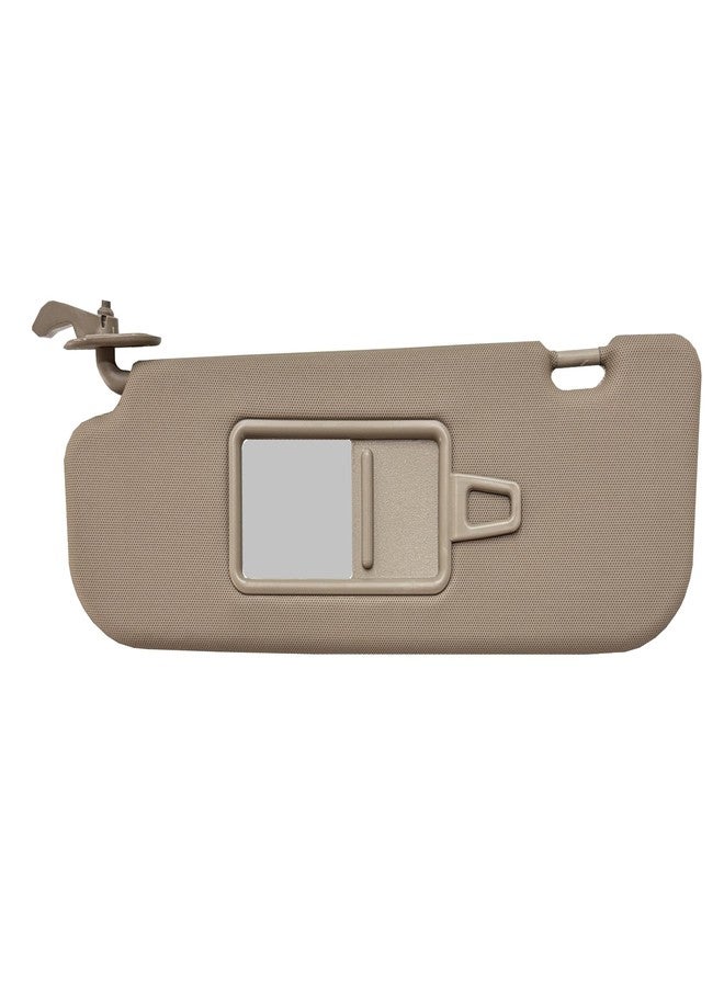 2M PLASTIC Sun Visor Fits for 2011-2015 Hyundai Elantra Beige Without Light OE Quality (Left - Driver) - Image 1