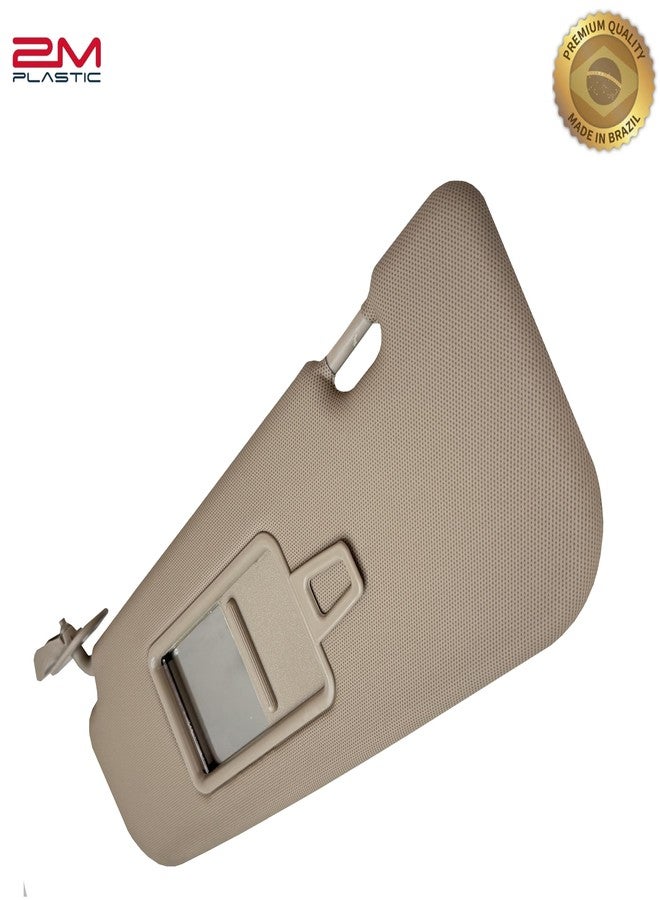 2M PLASTIC Sun Visor Fits for 2011-2015 Hyundai Elantra Beige Without Light OE Quality (Left - Driver) - Image 4