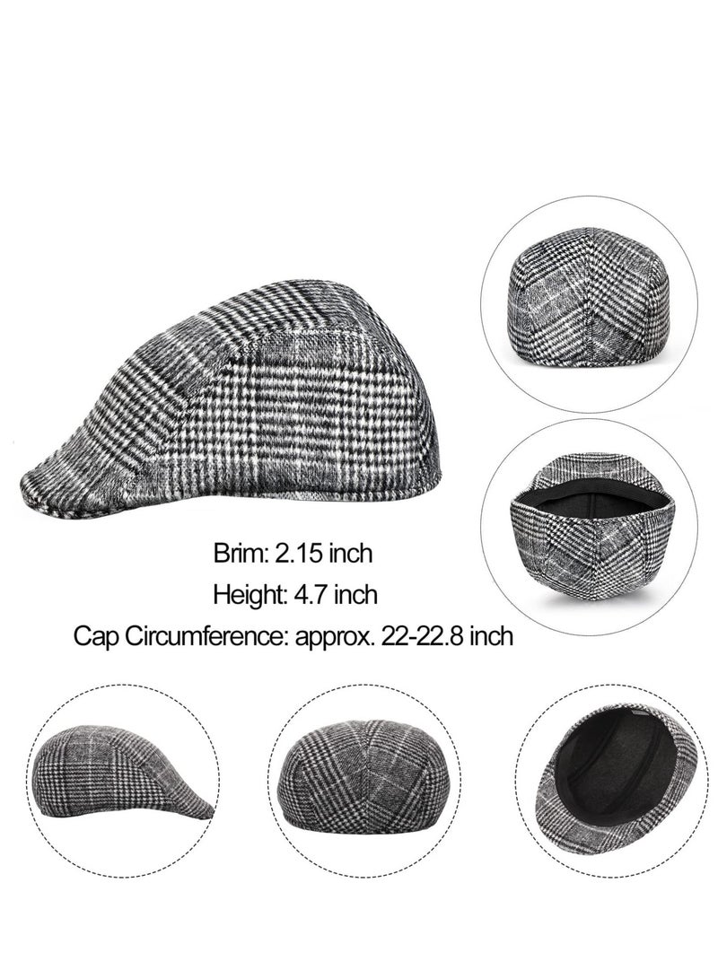 Kids Old Man Costume Set with Wig Flat Cap Glasses Toy Crutch and Mustache Stickers for School Events and Cosplay - Image 5