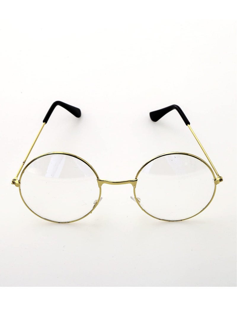 Kids Old Man Costume Set with Wig Flat Cap Glasses Toy Crutch and Mustache Stickers for School Events and Cosplay - Image 3