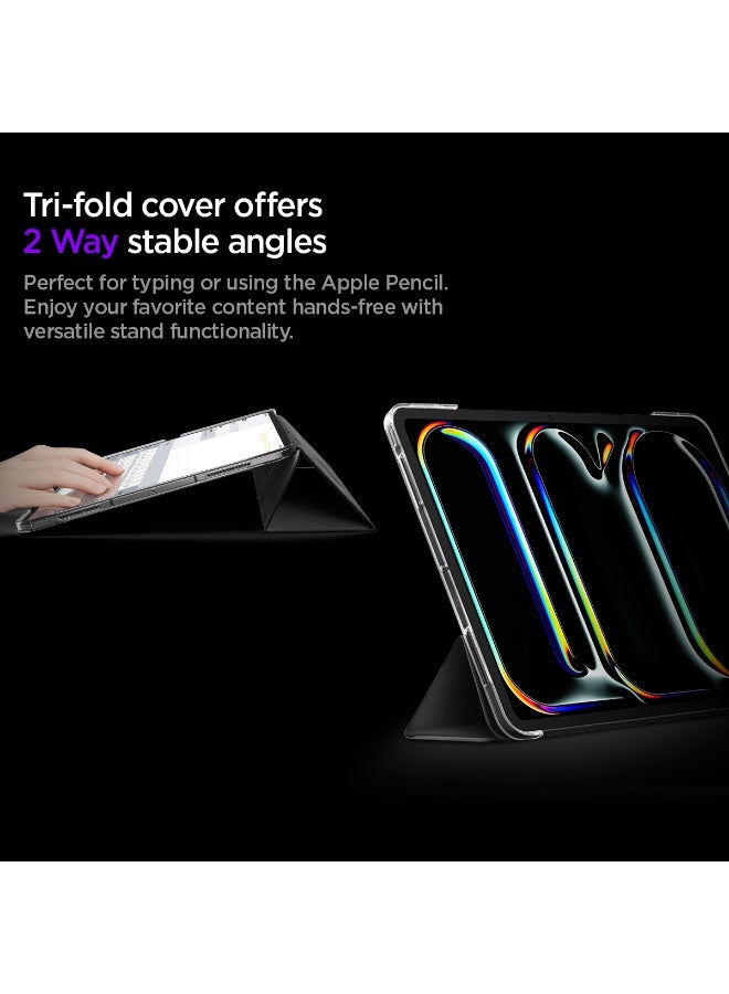 Spigen غطاء Liquid Air Folio لجهاز iPad Pro 13 بوصة M5/M4 (2025-2024) مع حامل ثلاثي الطيات - أسود - Image 5