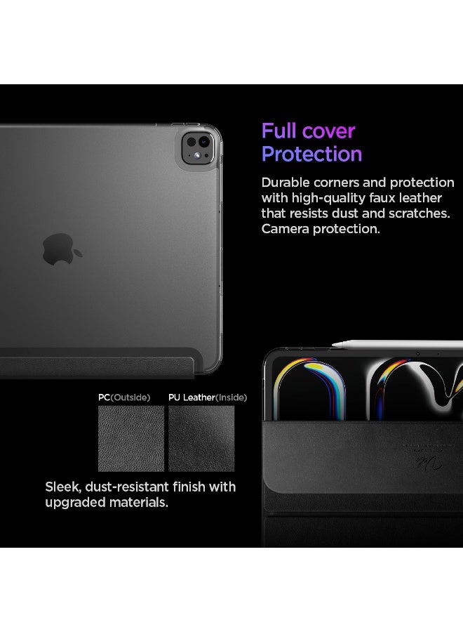 Spigen غطاء Liquid Air Folio لجهاز iPad Pro 13 بوصة M5/M4 (2025-2024) مع حامل ثلاثي الطيات - أسود - Image 4