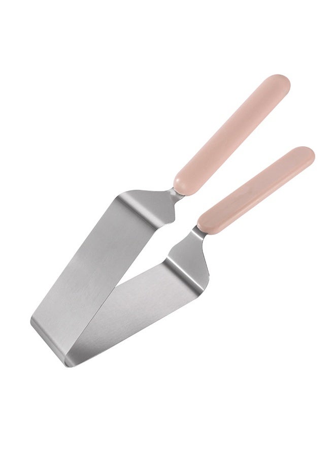 HOMESTAR Cake Cutter Stainless Steel Cake Knife Slicer and Cutter Server with Double Handle for Wedding Birthday Party Desserts Pastry Pizza Pie Divider Slicing Tool - Image 2
