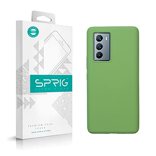 SPRIG Compatible with iQOO 9 SE Premium SilkTone Back Cover Drop Tested Shock Proof Mobile Case for Men, Women, Boys and Girls with Camera Protection (Mint Green) - Image 1