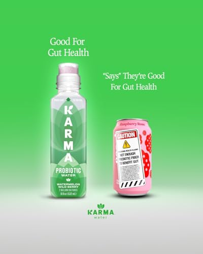Karma Probiotic Water - 12 Pack, Strawberry Lemonade Drink - Immune & Gut Health Support - Image 4