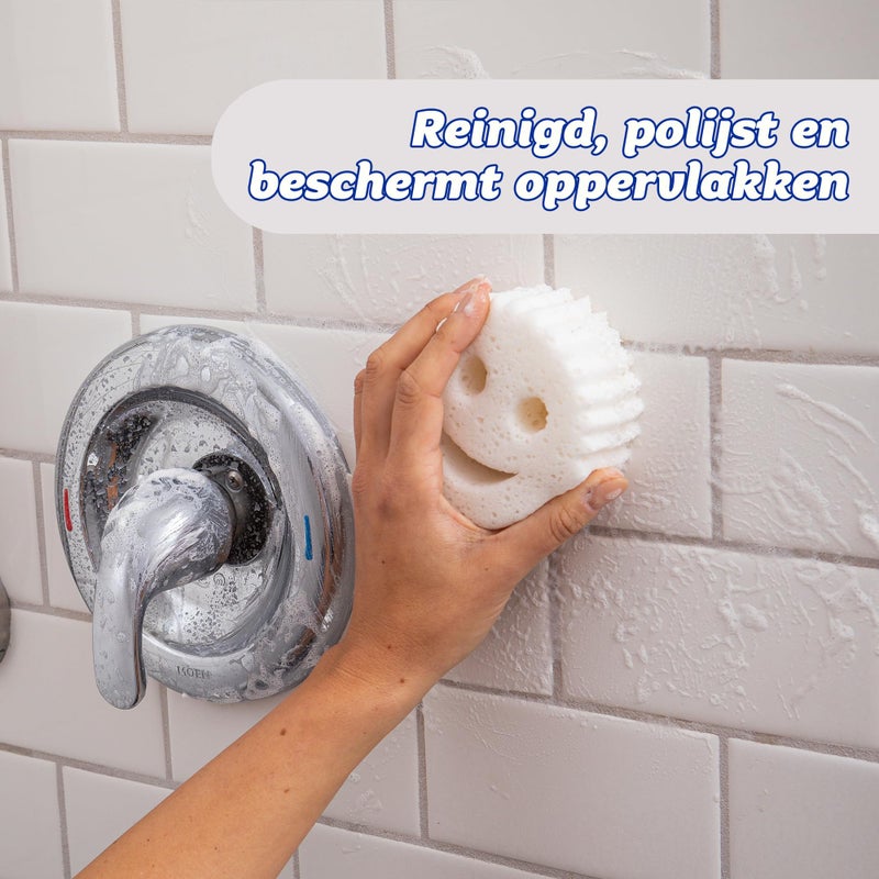 Scrub Daddy PowerPaste Bundle - Clay Based Cleaning & Polishing Scrub - Non Toxic Cleaning Paste for Grease, Limescale & More - Includes 1 Scrub Mommy Sponge (2 Pieces) - Image 3