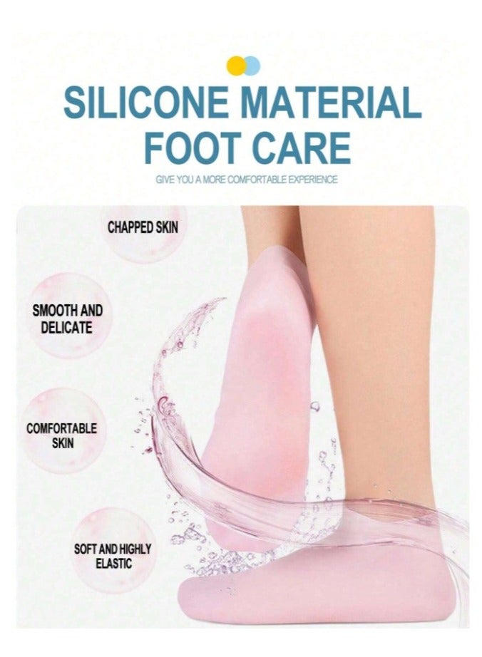 Silicone anti-cracked foot socks used for the beach, waterproof, help remove dry or cracked calluses and protect the feet - Image 2