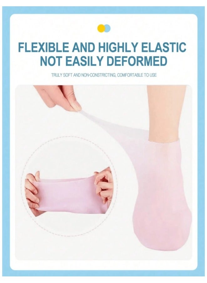 Silicone anti-cracked foot socks used for the beach, waterproof, help remove dry or cracked calluses and protect the feet - Image 4