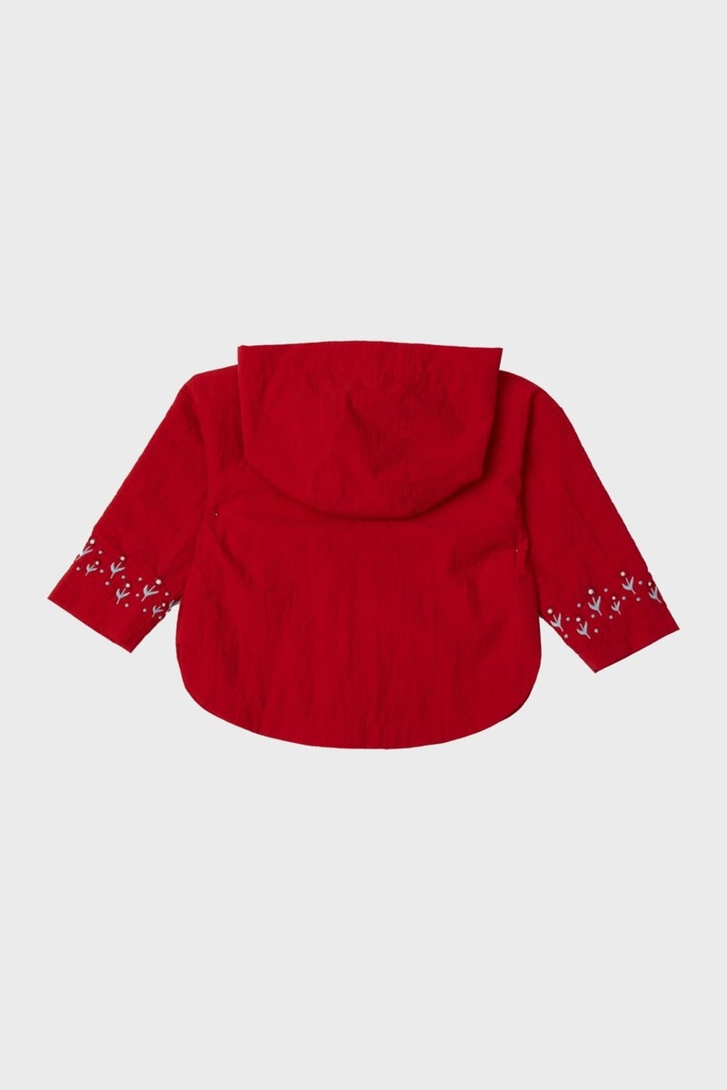 Gb Baby Layette Baby Girl Red Raincoat - Image 2