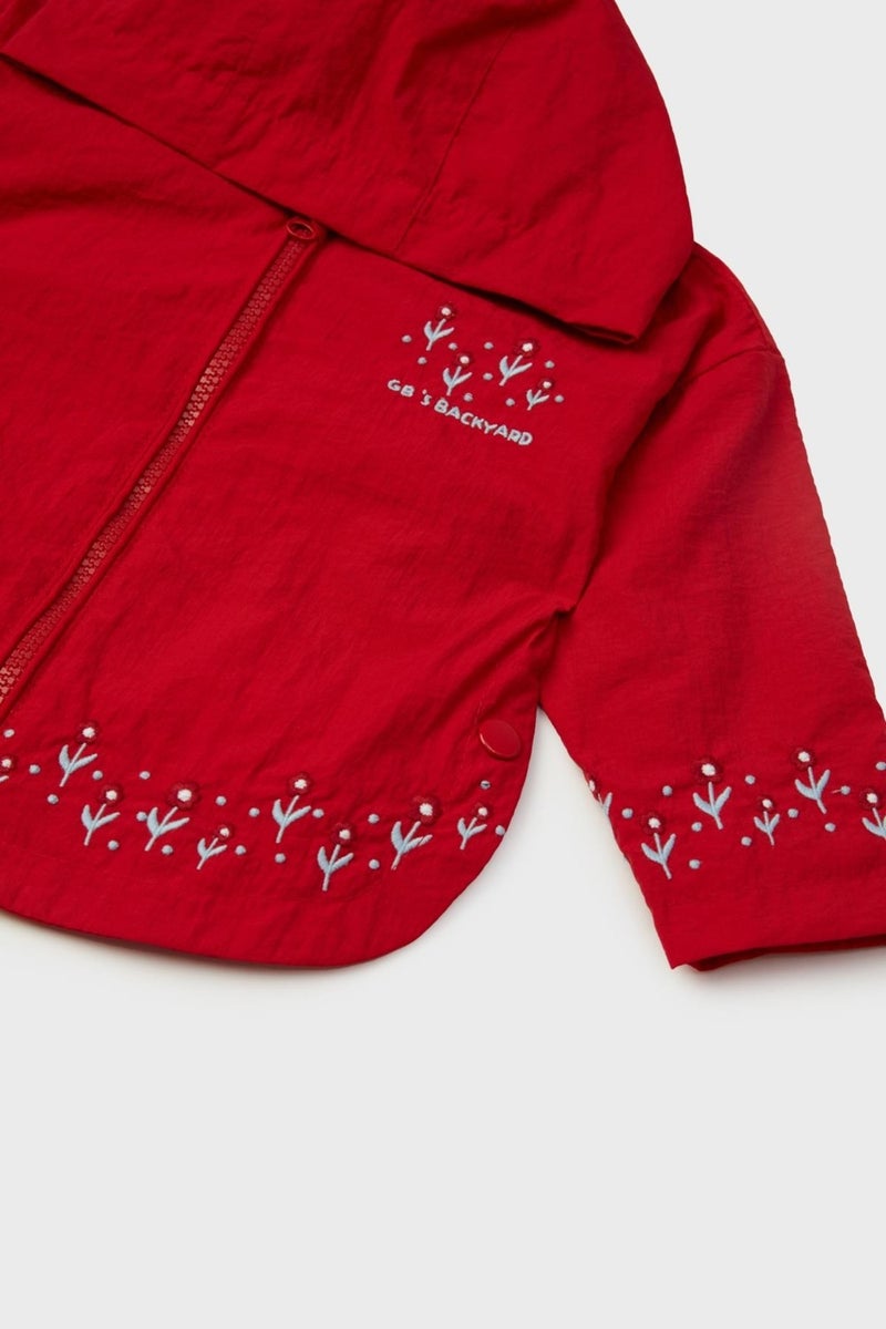 Gb Baby Layette Baby Girl Red Raincoat - Image 3