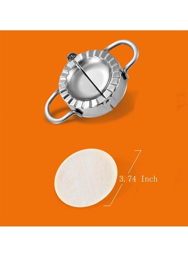 Dumpling Maker - Dumpling Press/Stainless Steel Empanada Press/Pie Ravioli Dumpling Wrappers Mold Kitchen Accessories (9.5cm/3.74 Large) - Image 5