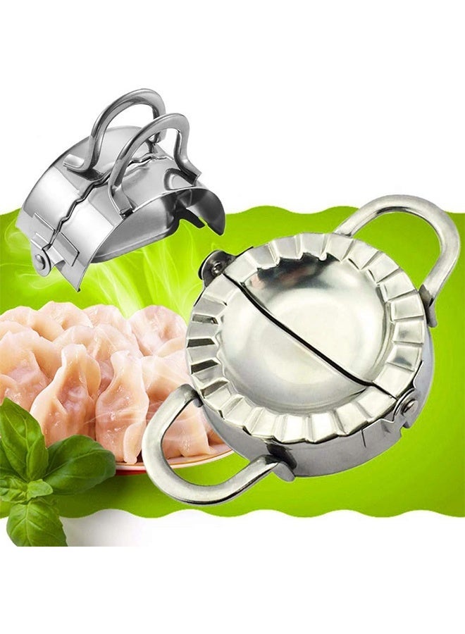 Dumpling Maker - Dumpling Press/Stainless Steel Empanada Press/Pie Ravioli Dumpling Wrappers Mold Kitchen Accessories (9.5cm/3.74 Large) - Image 2