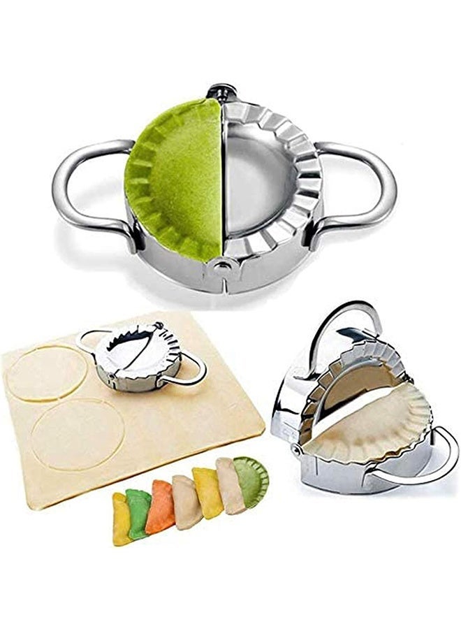 Dumpling Maker - Dumpling Press/Stainless Steel Empanada Press/Pie Ravioli Dumpling Wrappers Mold Kitchen Accessories (9.5cm/3.74 Large) - Image 1