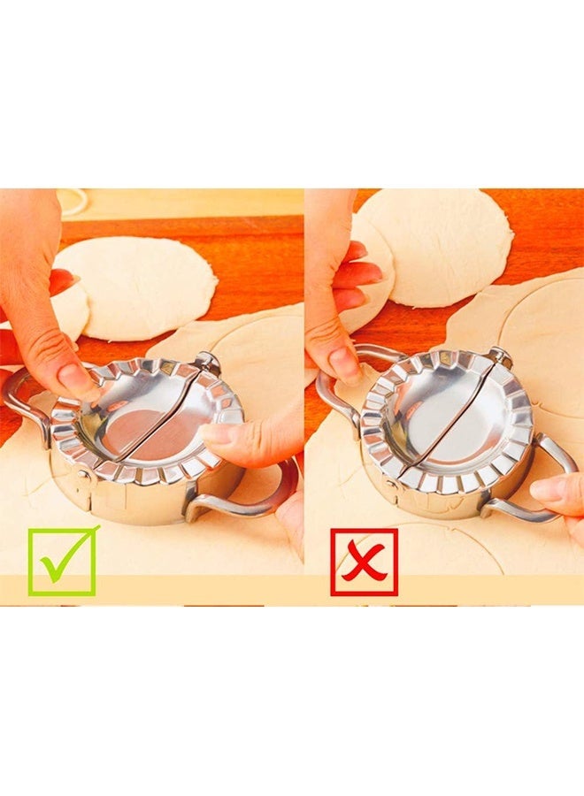 Dumpling Maker - Dumpling Press/Stainless Steel Empanada Press/Pie Ravioli Dumpling Wrappers Mold Kitchen Accessories (9.5cm/3.74 Large) - Image 4