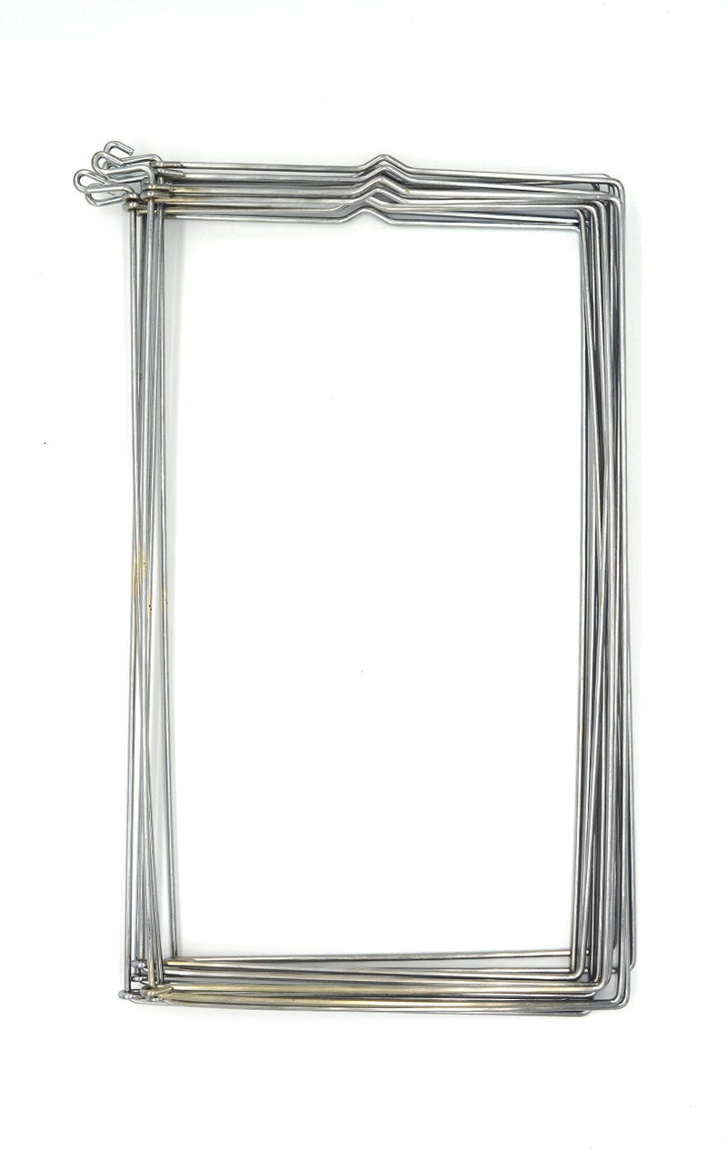 AMENSHREE Steel Special Saree Hanger (Book Type) Reliable and Wrinkle Free Clothing Pack of 12 Piece, Silver - Image 3