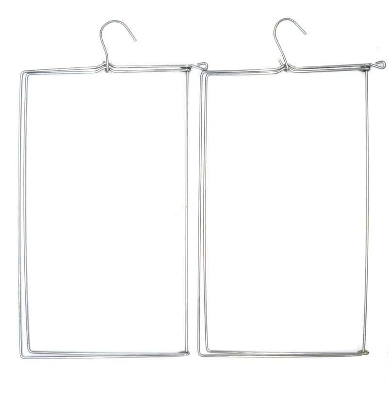 AMENSHREE Steel Special Saree Hanger (Book Type) Reliable and Wrinkle Free Clothing Pack of 12 Piece, Silver - Image 4