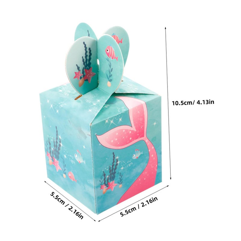 50 Elegant Mermaid Candy Boxes Wedding Party Favor Packaging Treat Holders - Image 3