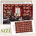 Flutesan 12 Pcs Miniature Dollhouse Wallpaper and Flooring Peel and Stick Mini DIY Self Adhesive Dollhouse Accessories 827 x 1169 Inch Roof Tiles Clay - Image 4