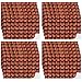 Flutesan 12 Pcs Miniature Dollhouse Wallpaper and Flooring Peel and Stick Mini DIY Self Adhesive Dollhouse Accessories 827 x 1169 Inch Roof Tiles Clay - Image 2