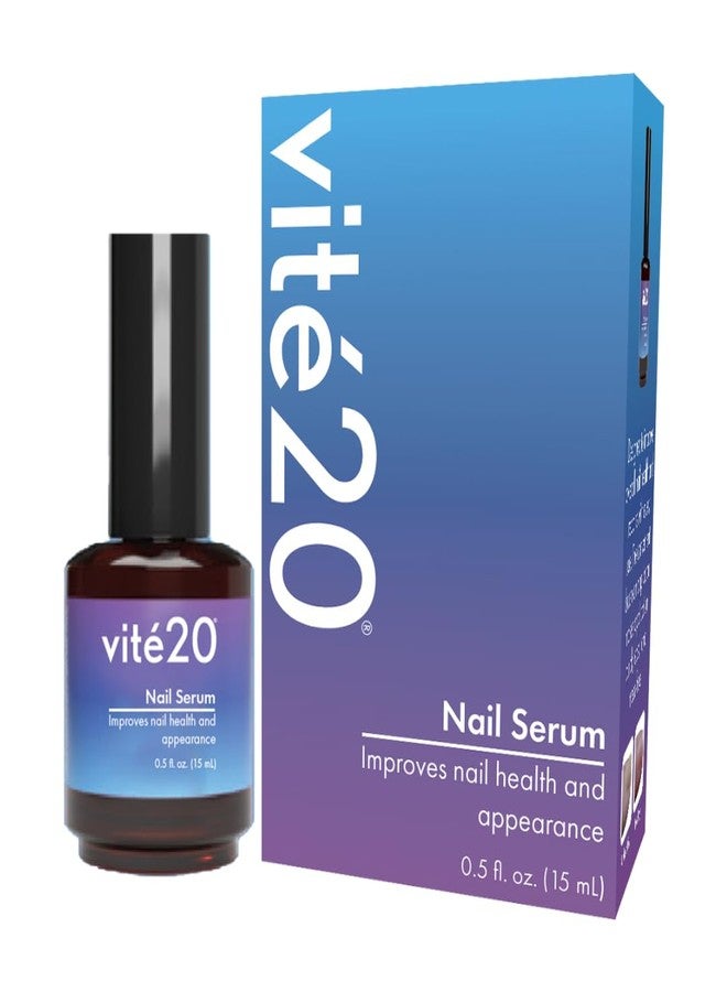 Dr. Blaine's VITÉ20 Nail Health Serum - Improves Nail Appearance for Discoloration, Thick, Brittle & Cracking Nails - Moisturizes & Conditions - Easy Brush-On Applicator for Fingernails & Toenails - 0.5 fl oz - Image 1